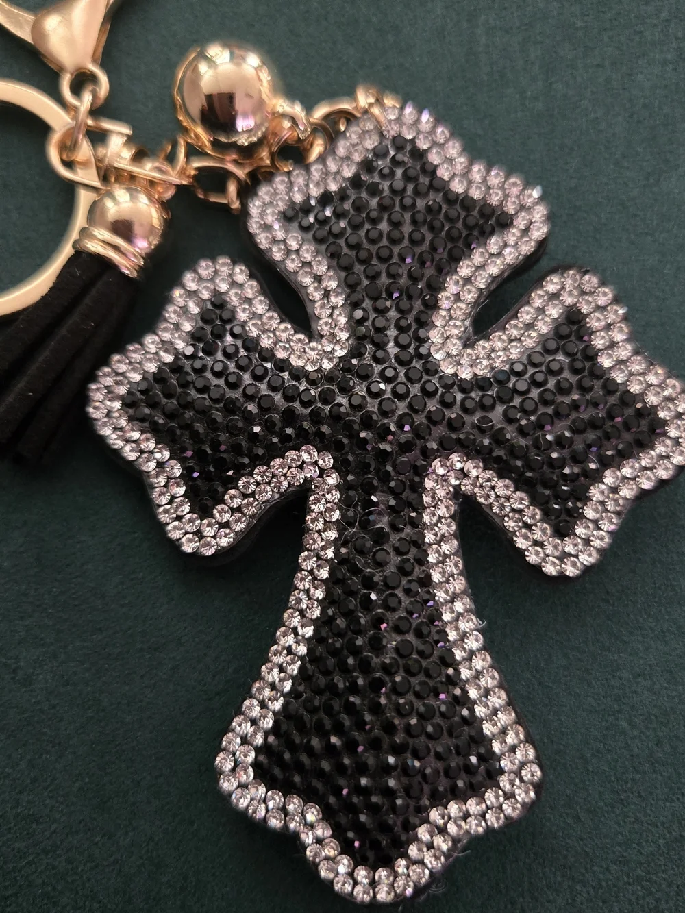 Rhinestone✝️ Cross Bag Charm /Keychain✝️NWT